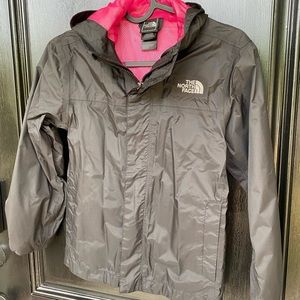 Kids Girls North Face Hyvent Rain Jacket size 7/8